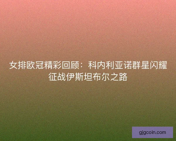 女排欧冠精彩回顾：科内利亚诺群星闪耀征战伊斯坦布尔之路